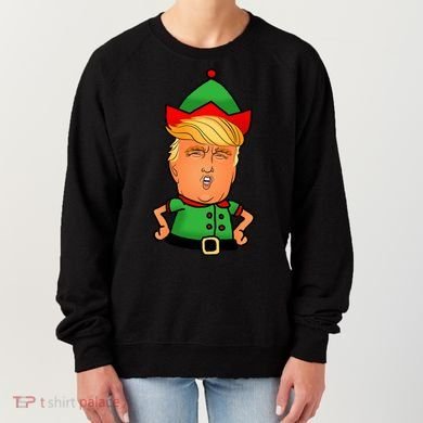 Donald Trump Christmas Elf Women's Sweatshirt