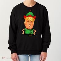 Donald Trump Christmas Elf Women's Sweatshirt thumb 0