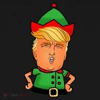 Donald Trump Christmas Elf Doggie Tank thumb 4