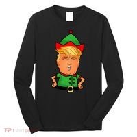 Donald Trump Christmas Elf Long Sleeve Shirt thumb 0