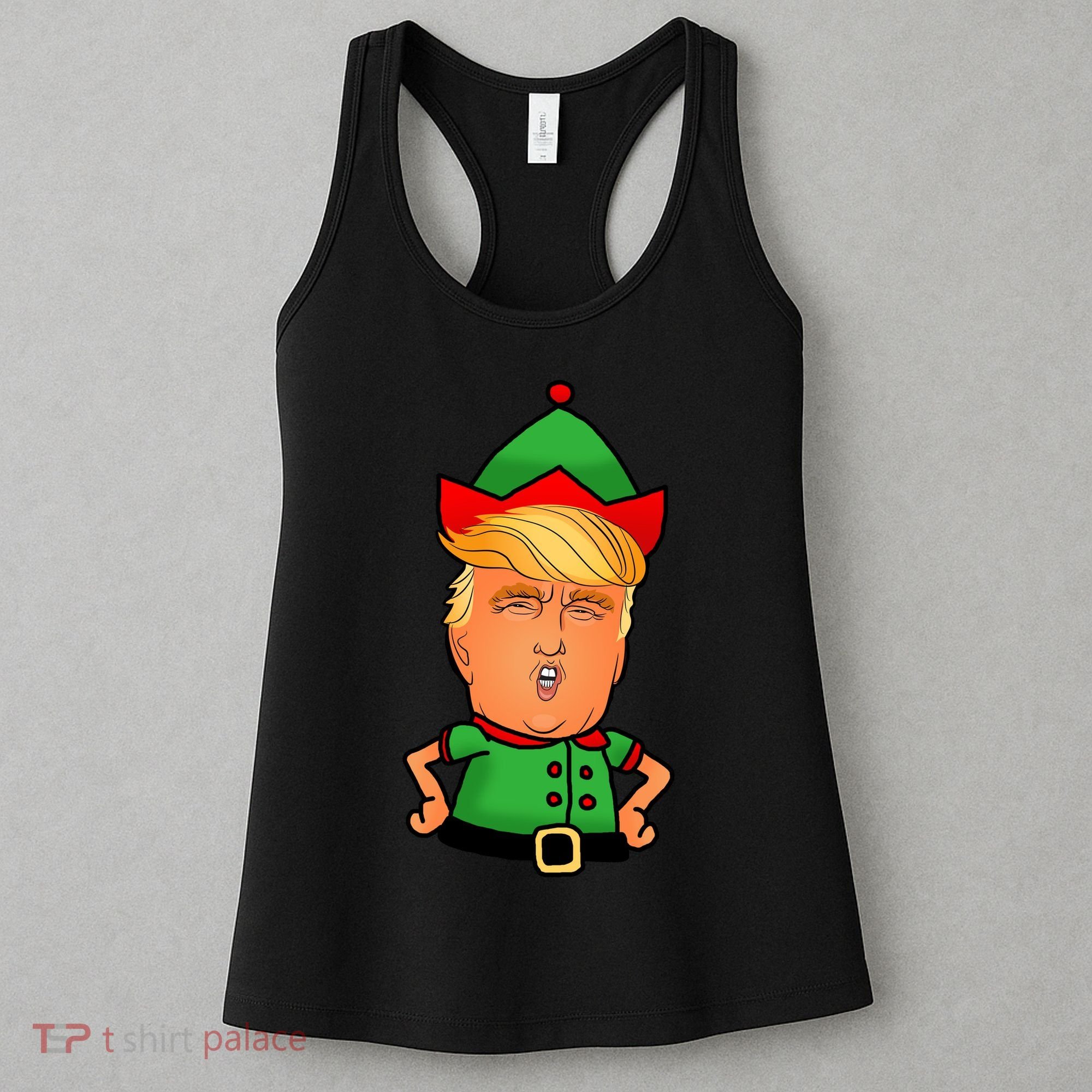 Donald Trump Christmas Elf Women's Tank Top