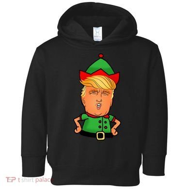 Donald Trump Christmas Elf Toddler Hoodie