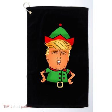 Donald Trump Christmas Elf Golf Towel