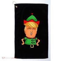 Donald Trump Christmas Elf Golf Towel thumb 0