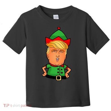 Donald Trump Christmas Elf Toddler T-Shirt