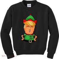 Donald Trump Christmas Elf Kids Sweatshirt thumb 0