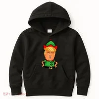 Donald Trump Christmas Elf Kids Hoodie thumb 0