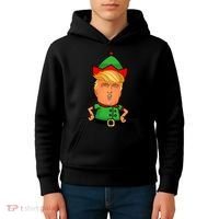 Donald Trump Christmas Elf Kids Hoodie thumb 4