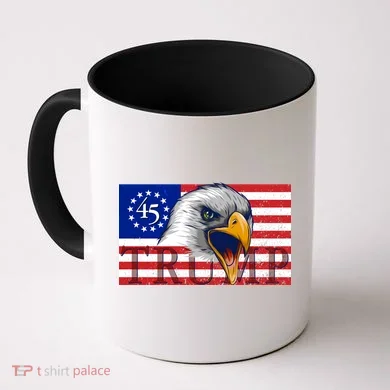 Donald Trump Eagle Betsy Ross Flag Coffee Mug