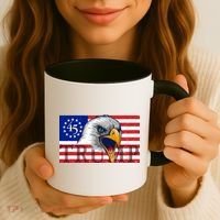 Donald Trump Eagle Betsy Ross Flag Coffee Mug thumb 3