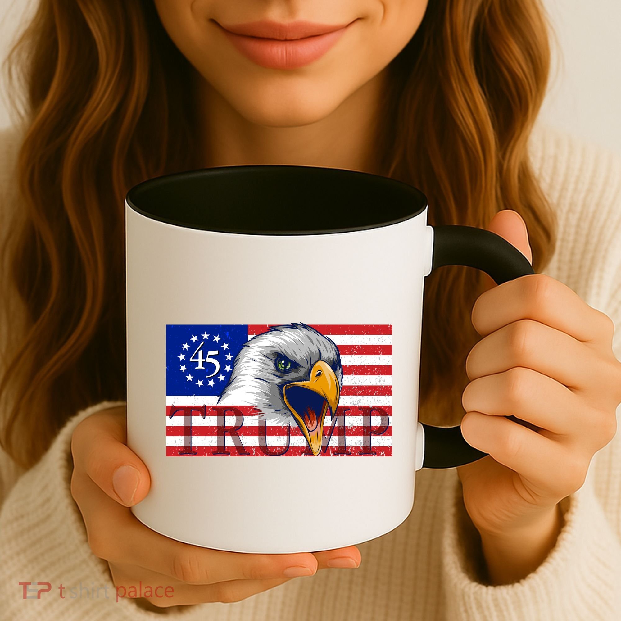 Donald Trump Eagle Betsy Ross Flag Coffee Mug