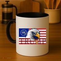 Donald Trump Eagle Betsy Ross Flag Coffee Mug thumb 4