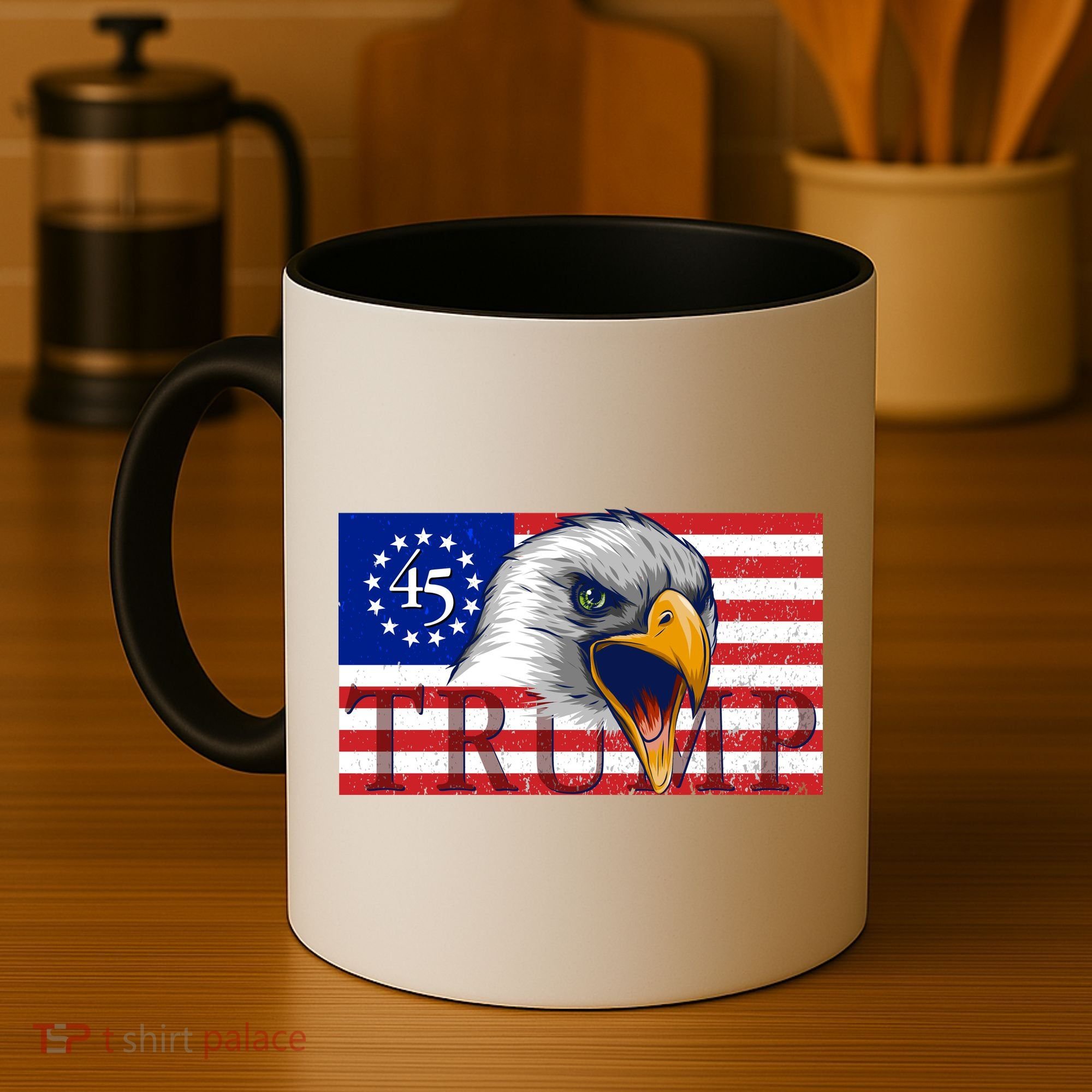 Donald Trump Eagle Betsy Ross Flag Coffee Mug