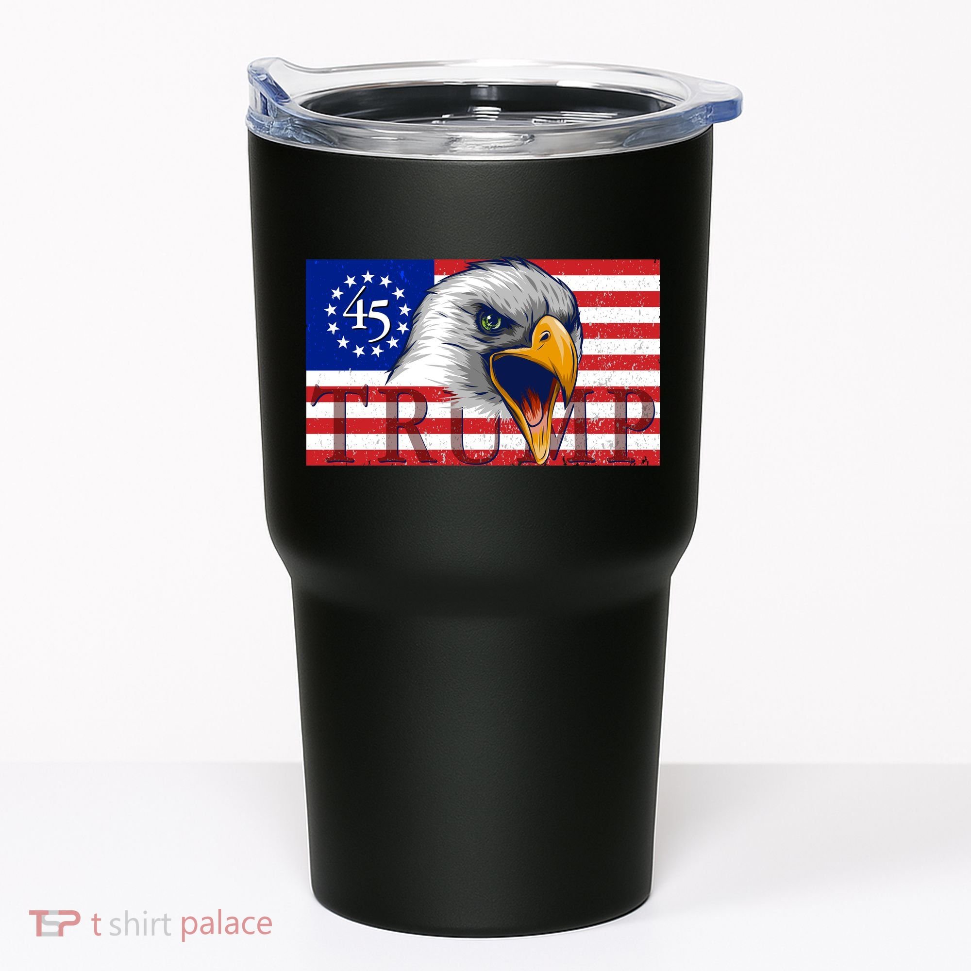 Donald Trump Eagle Betsy Ross Flag Tumbler