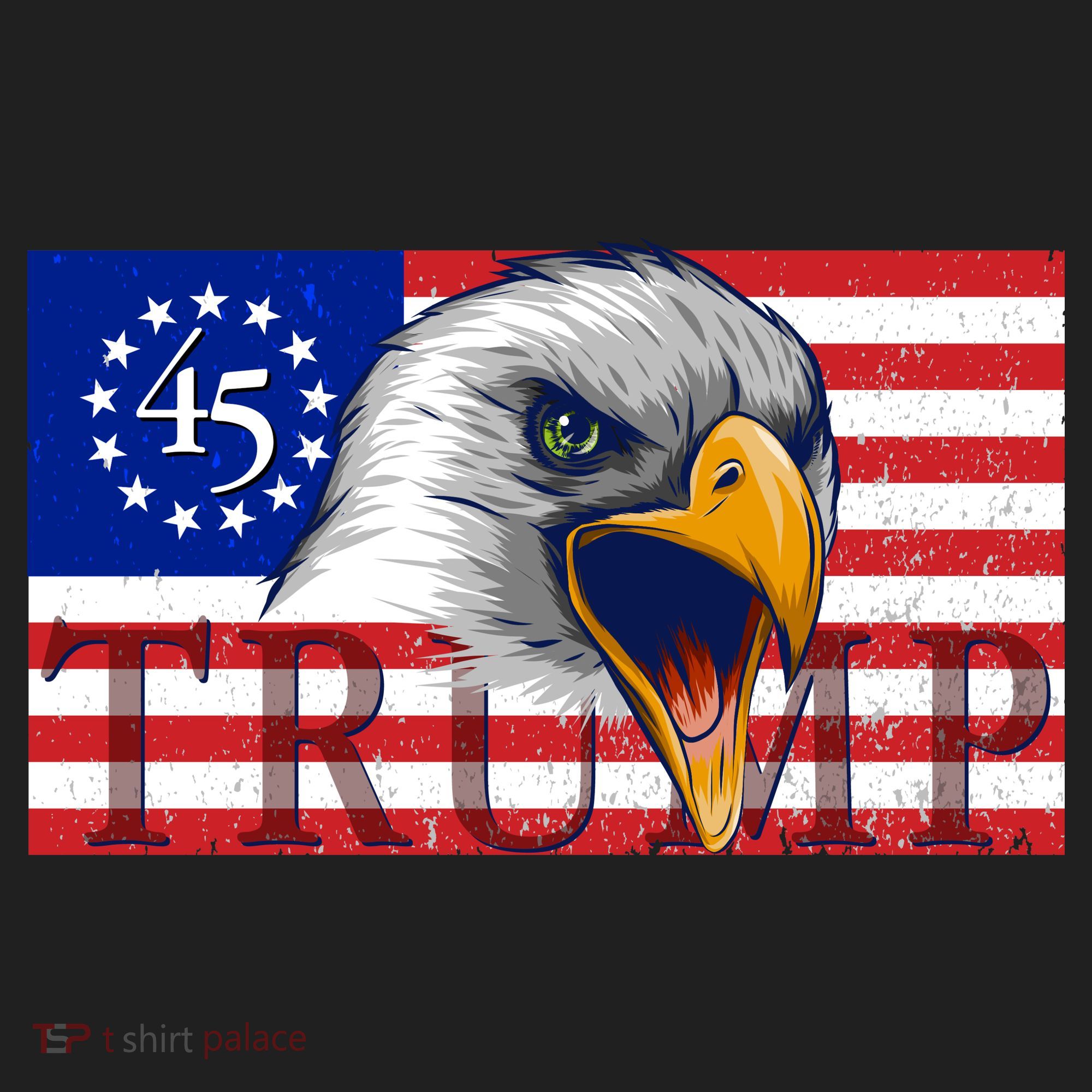 Donald Trump Eagle Betsy Ross Flag Tumbler