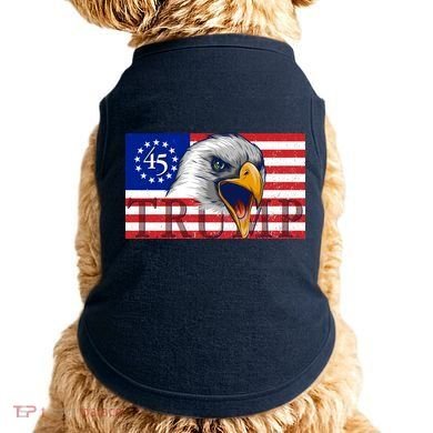 Donald Trump Eagle Betsy Ross Flag Doggie Tank