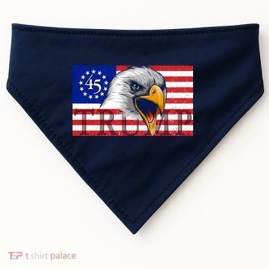 Donald Trump Eagle Betsy Ross Flag USA-Made Doggie Bandana