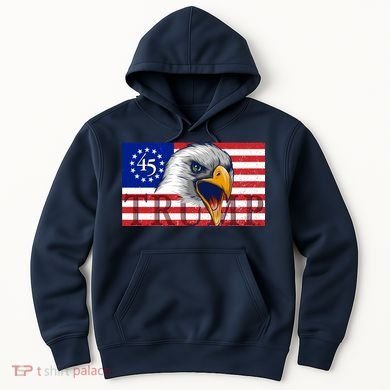 Donald Trump Eagle Betsy Ross Flag Hoodie