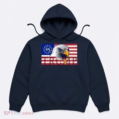 Donald Trump Eagle Betsy Ross Flag Hoodie