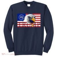 Donald Trump Eagle Betsy Ross Flag Sweatshirt thumb 0