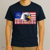 Donald Trump Eagle Betsy Ross Flag T-Shirt thumb 3