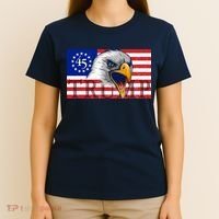 Donald Trump Eagle Betsy Ross Flag T-Shirt thumb 4