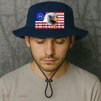 Donald Trump Eagle Betsy Ross Flag Bucket Hat thumb 2