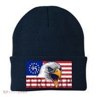 Donald Trump Eagle Betsy Ross Flag Beanie thumb 0