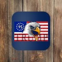Donald Trump Eagle Betsy Ross Flag Coaster thumb 0