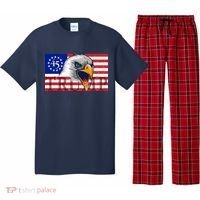 Donald Trump Eagle Betsy Ross Flag Pajama Set thumb 0