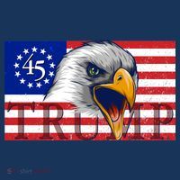 Donald Trump Eagle Betsy Ross Flag Pajama Set thumb 2