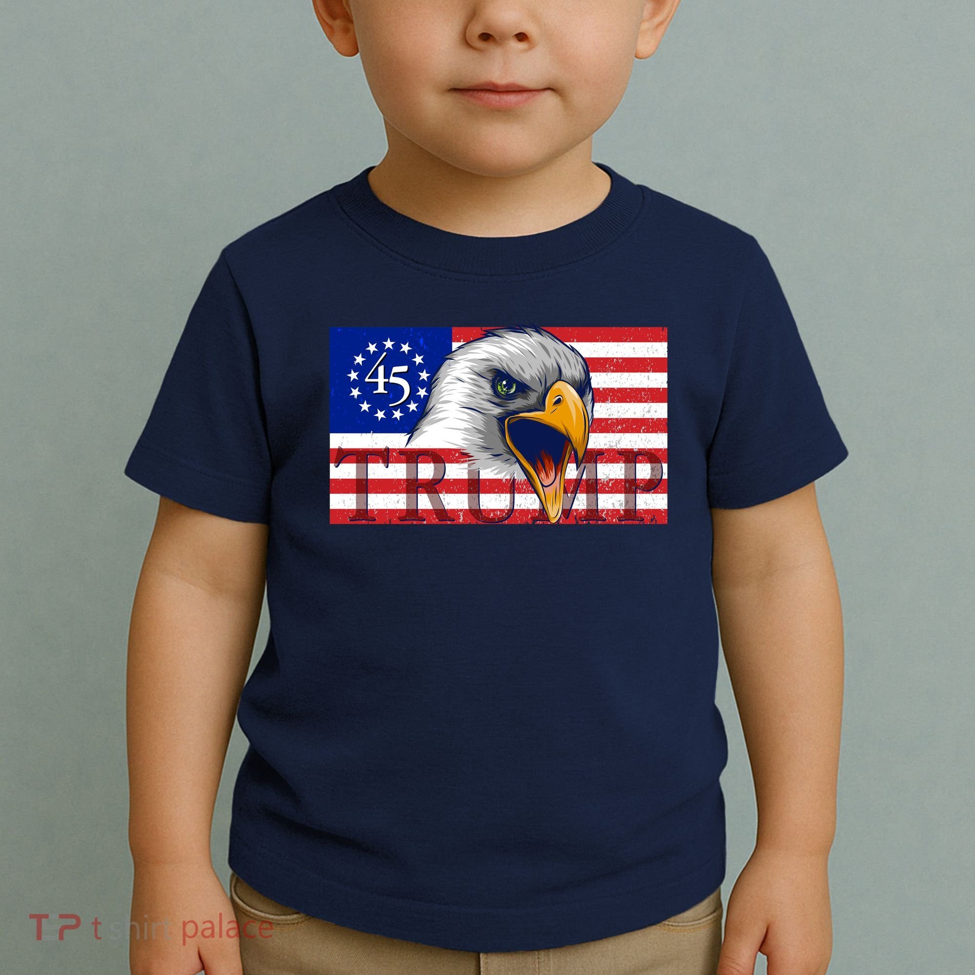 Donald Trump Eagle Betsy Ross Flag Toddler T-Shirt