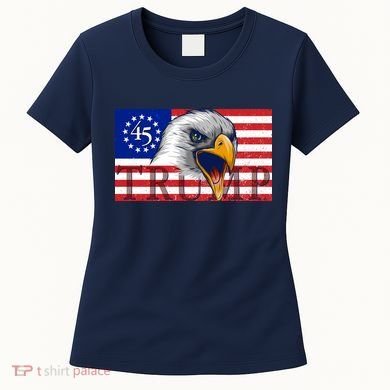 Donald Trump Eagle Betsy Ross Flag Women's T-Shirt
