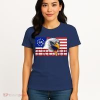 Donald Trump Eagle Betsy Ross Flag Women's T-Shirt thumb 4