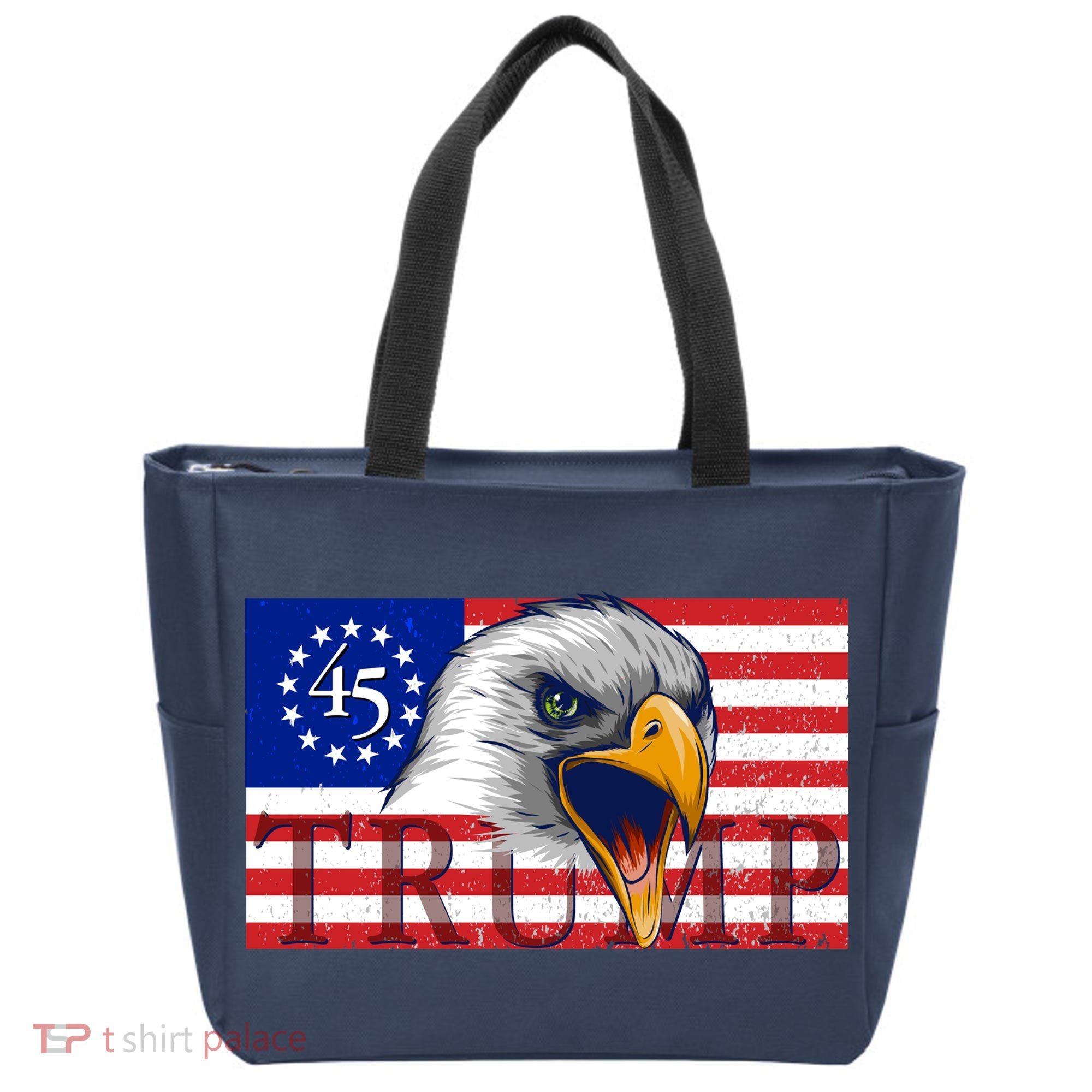 Donald Trump Eagle Betsy Ross Flag Tote Bag