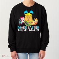 Donald Trump Egg Make Easter Great Again Women's Sweatshirt thumb 0
