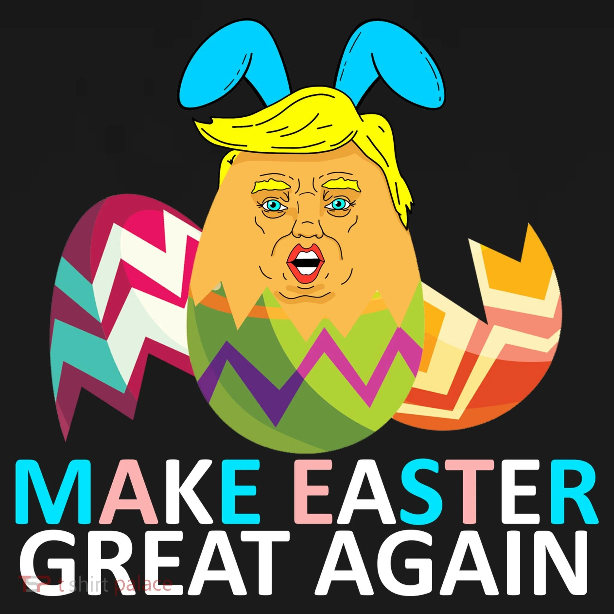 Donald Trump Egg Make Easter Great Again Doggie Tank