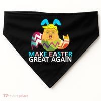 Donald Trump Egg Make Easter Great Again USA-Made Doggie Bandana thumb 0