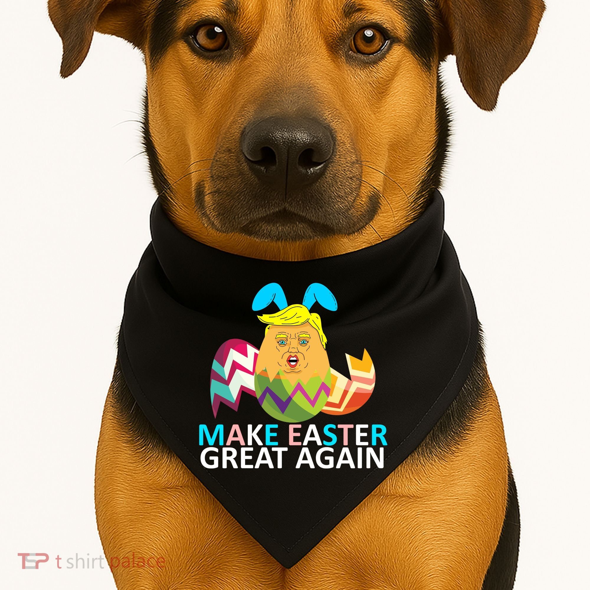 Donald Trump Egg Make Easter Great Again USA-Made Doggie Bandana