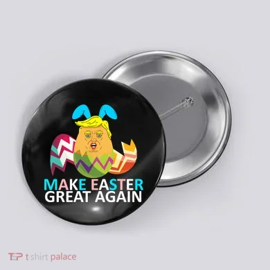 Donald Trump Egg Make Easter Great Again Button