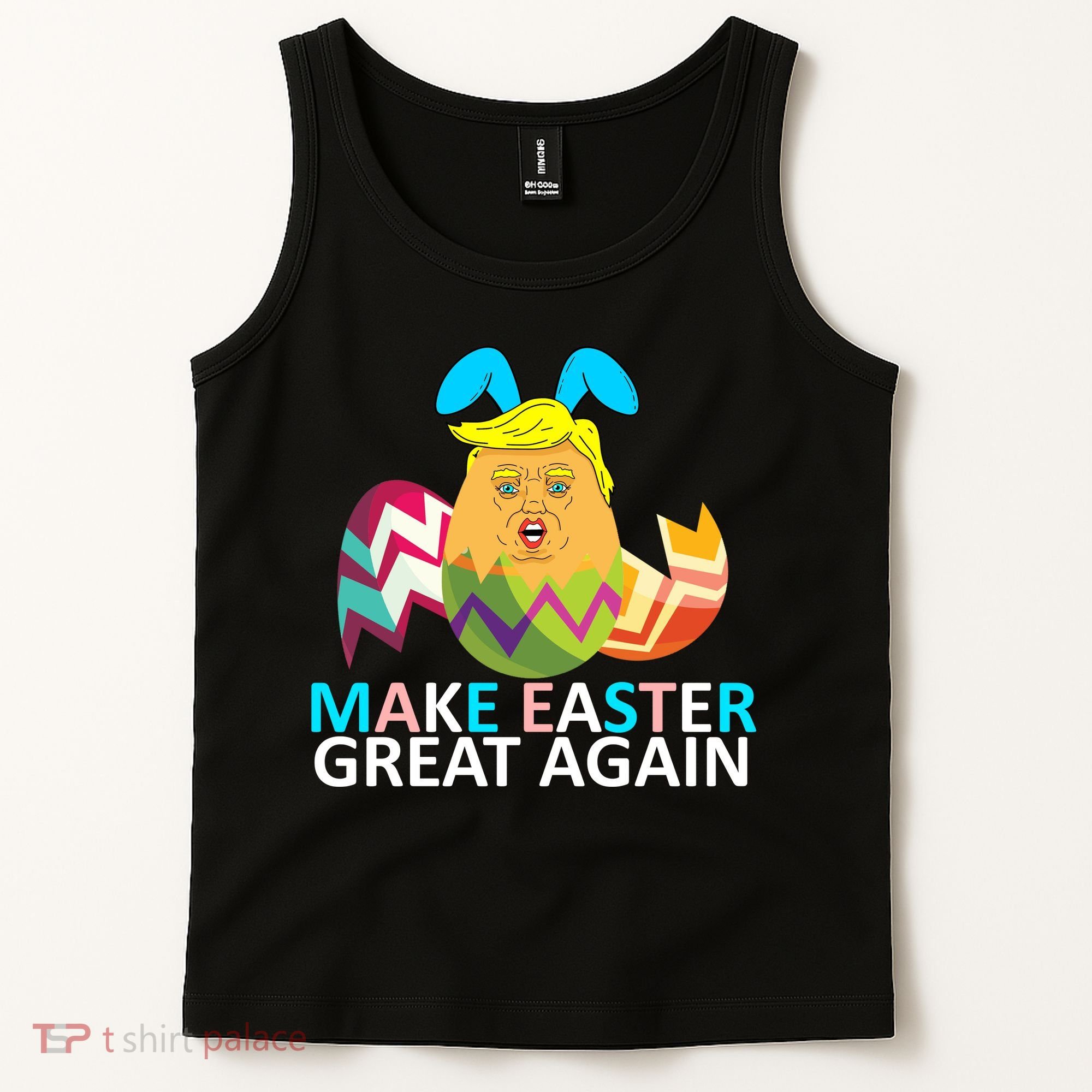 Donald Trump Egg Make Easter Great Again Tank Top