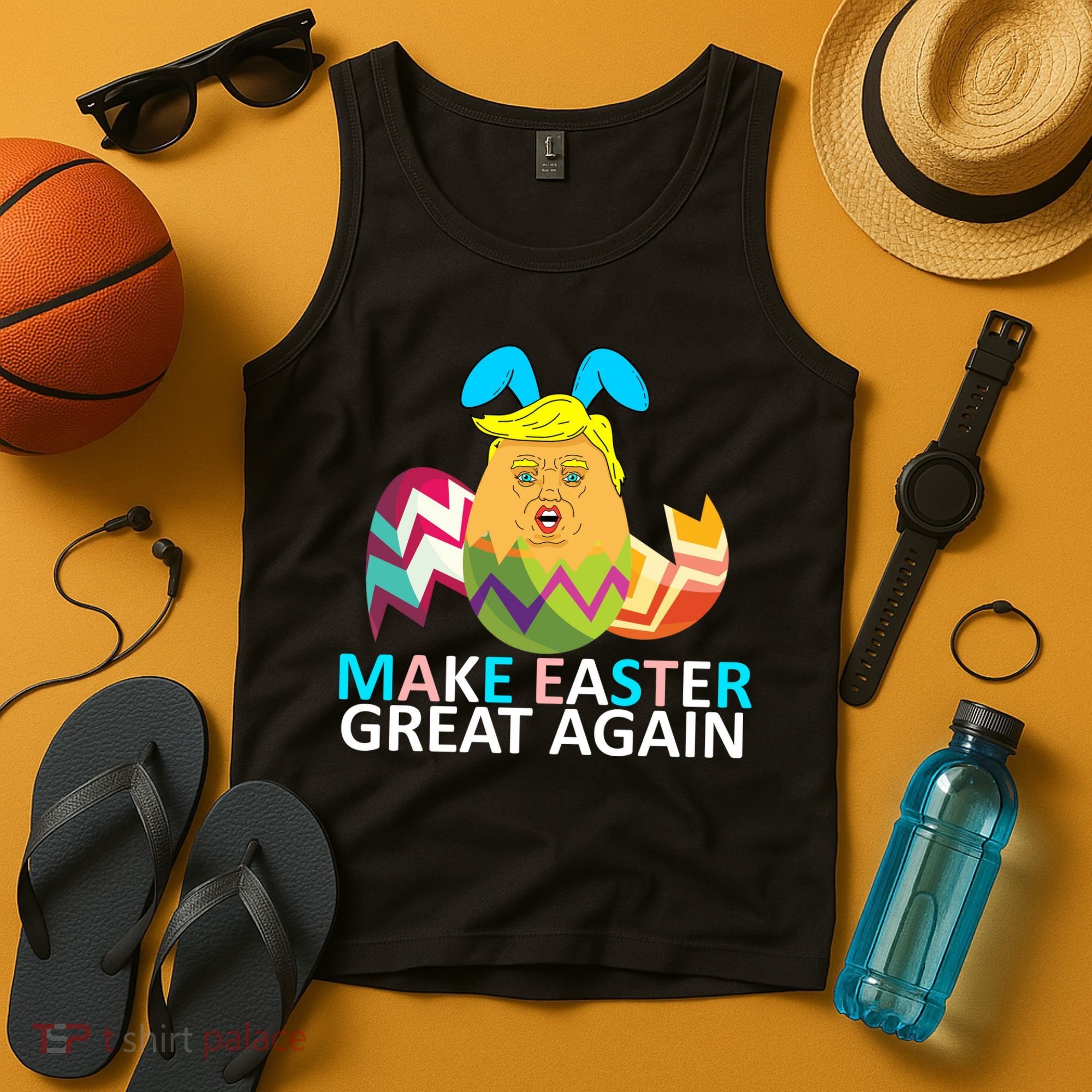 Donald Trump Egg Make Easter Great Again Tank Top