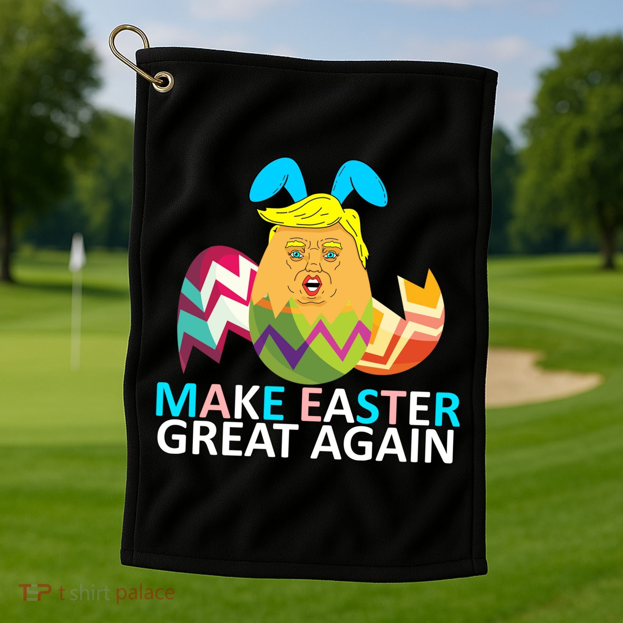 Donald Trump Egg Make Easter Great Again Golf Towel