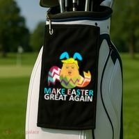 Donald Trump Egg Make Easter Great Again Golf Towel thumb 2