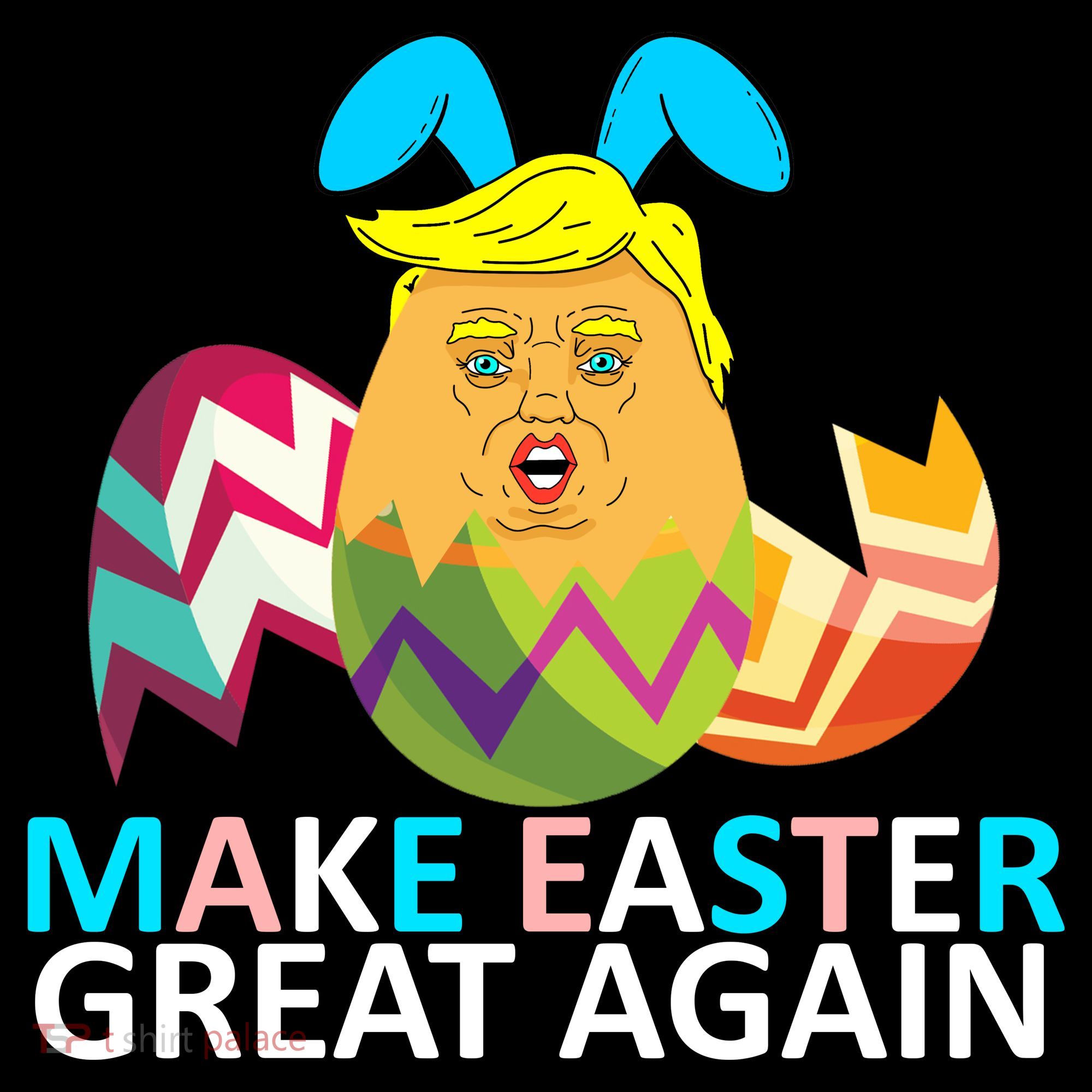 Donald Trump Egg Make Easter Great Again Women's Long Sleeve Shirt