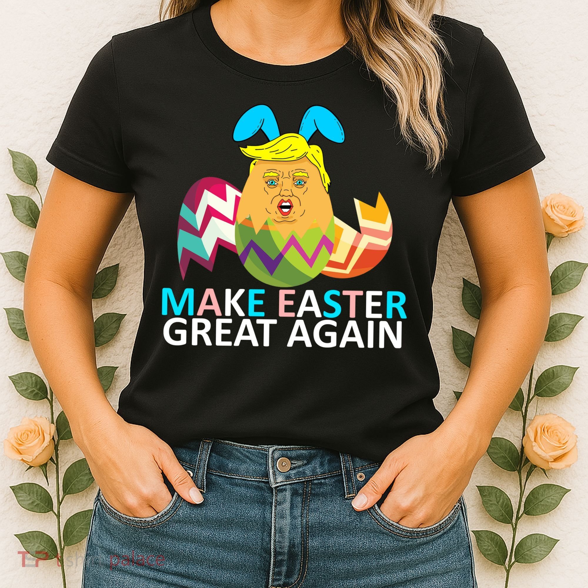 Donald Trump Egg Make Easter Great Again Women's T-Shirt