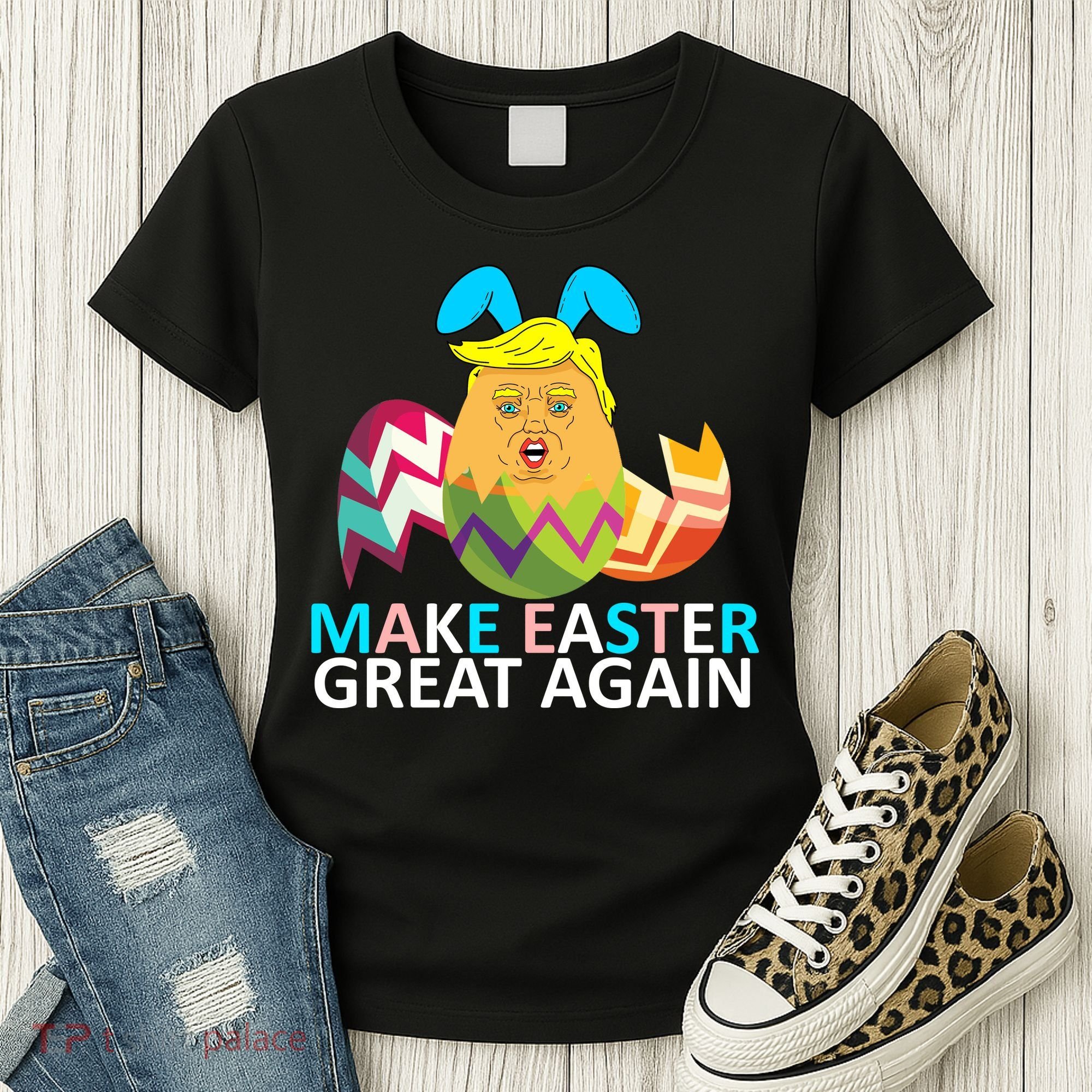 Donald Trump Egg Make Easter Great Again Women's T-Shirt
