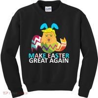 Donald Trump Egg Make Easter Great Again Kids Sweatshirt thumb 0