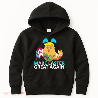 Donald Trump Egg Make Easter Great Again Kids Hoodie