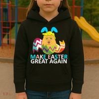 Donald Trump Egg Make Easter Great Again Kids Hoodie thumb 3